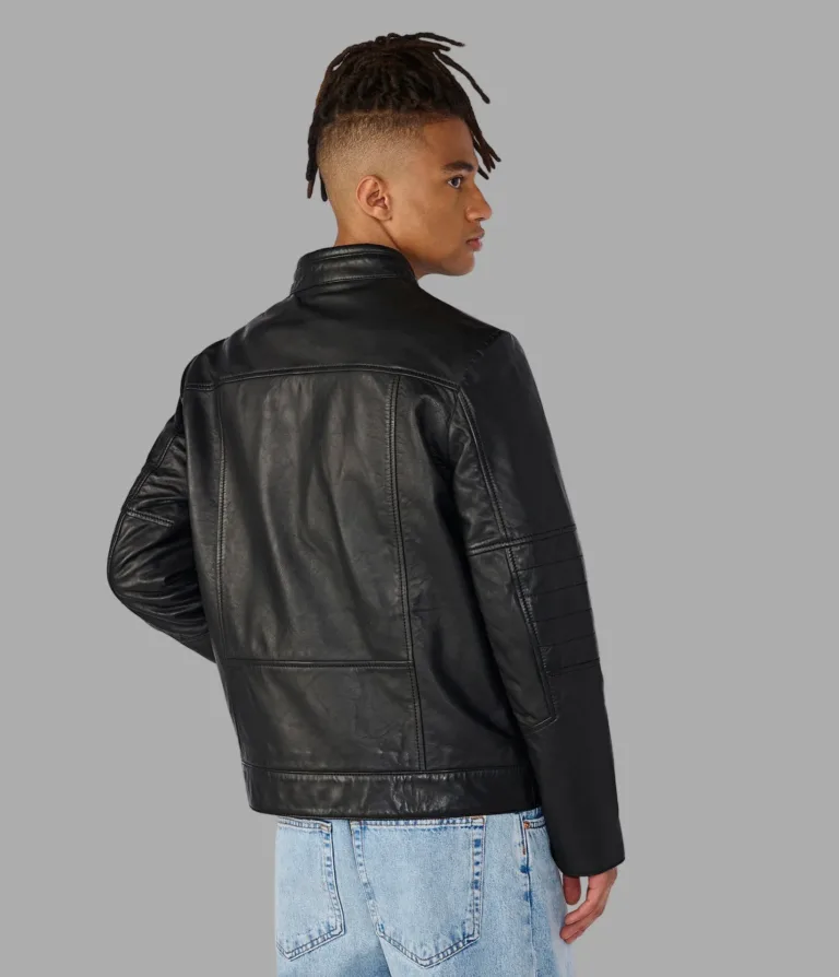 Wilsons Leather Toby Black moto jacket product view 3