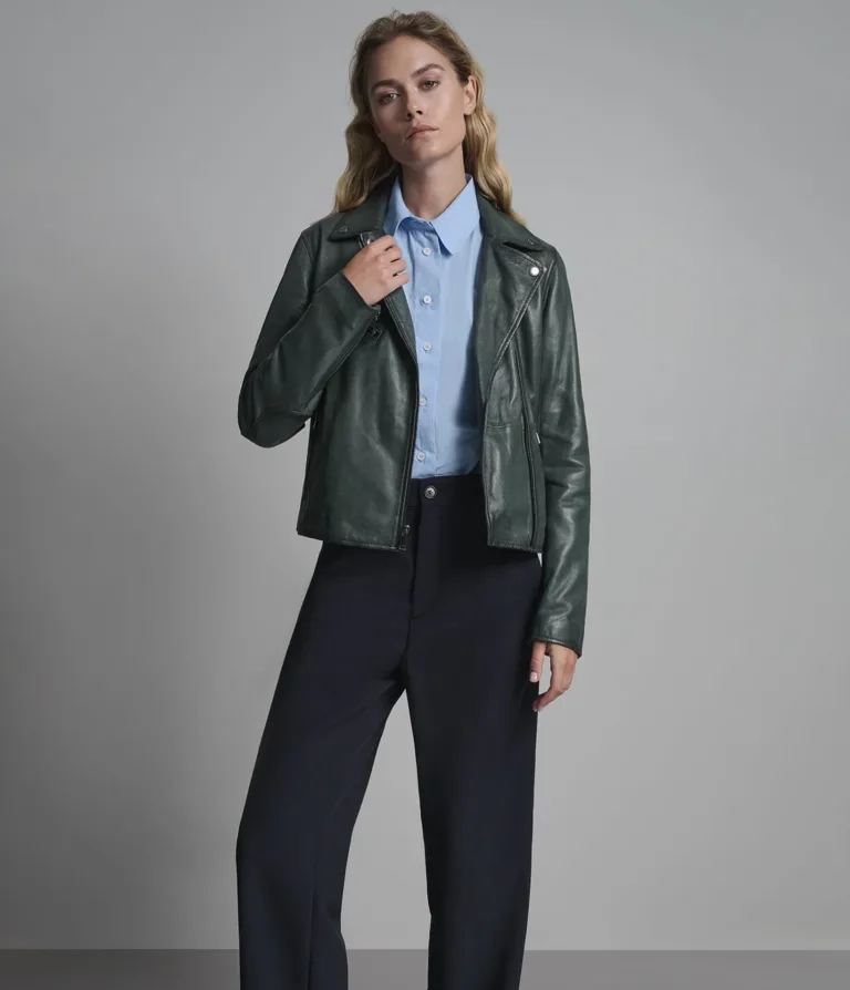 Delaney Leather Star Moto Jacket, official Wilsons Leather product photo 2