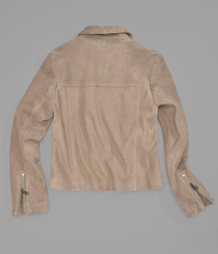 Monty Shirt Collar Zip Jacket in Sand, official Wilsons Leather product photo 4