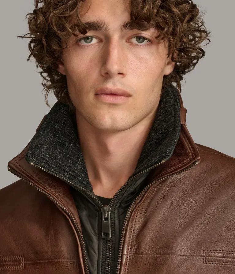 Wilsons Leather Jett Brown leather jacket alternate view 5