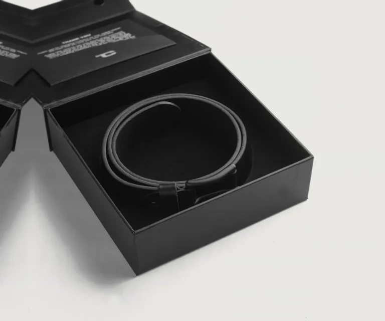 Allan Black Leather Casual Belt Luxury Handcrafted Leather Accessory / Gift — Luxury Gift Box & Signature Packaging Presentation