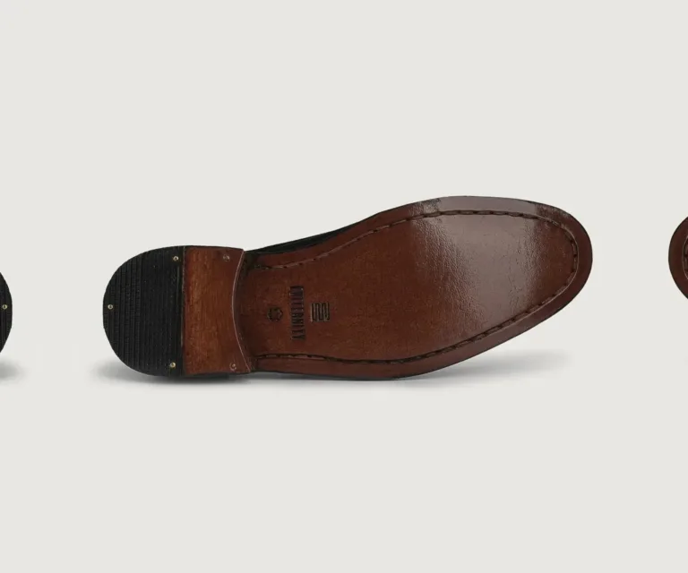 Attorney Derby Black Leather Shoes Handcrafted Men's Footwear — Complete Pair Presentation