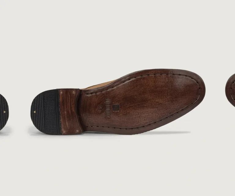 Attorney Derby Brown Nubuck Leather Shoes Handcrafted Men's Footwear — Complete Pair Presentation