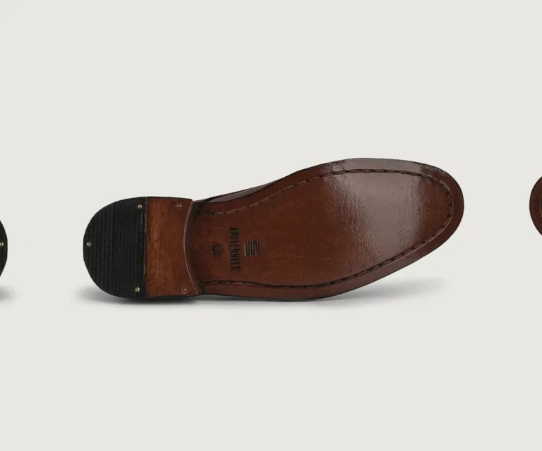 Attorney Derby Maroon Leather Shoes Handcrafted Men's Footwear — Complete Pair Presentation