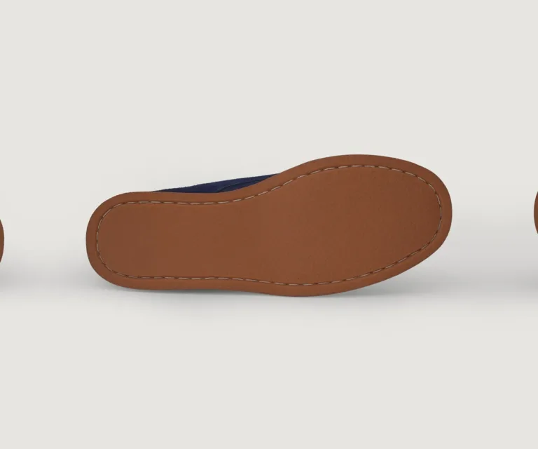 Bearman Moc Toe Blue Suede Boots Handcrafted Men's Footwear — Complete Pair Presentation