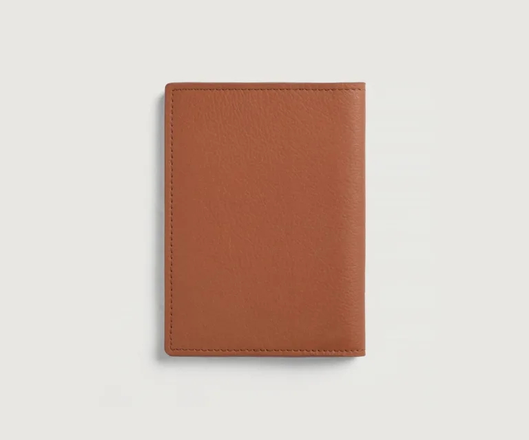 Bernardi Brown Leather Travel Wallet Luxury Handcrafted Leather Accessory / Gift — Unfolded Internal Compartment Architecture