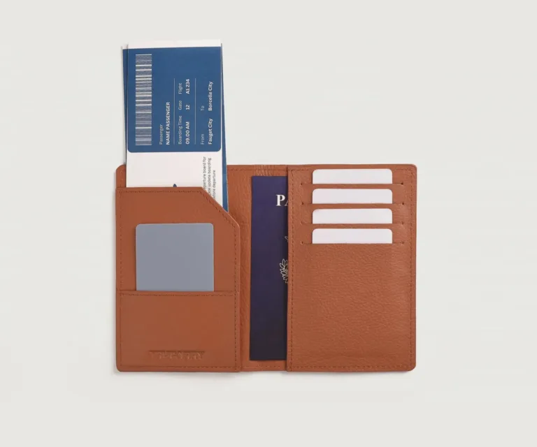 Bernardi Brown Leather Travel Wallet Luxury Handcrafted Leather Accessory / Gift — Card Capacity & Daily Organization