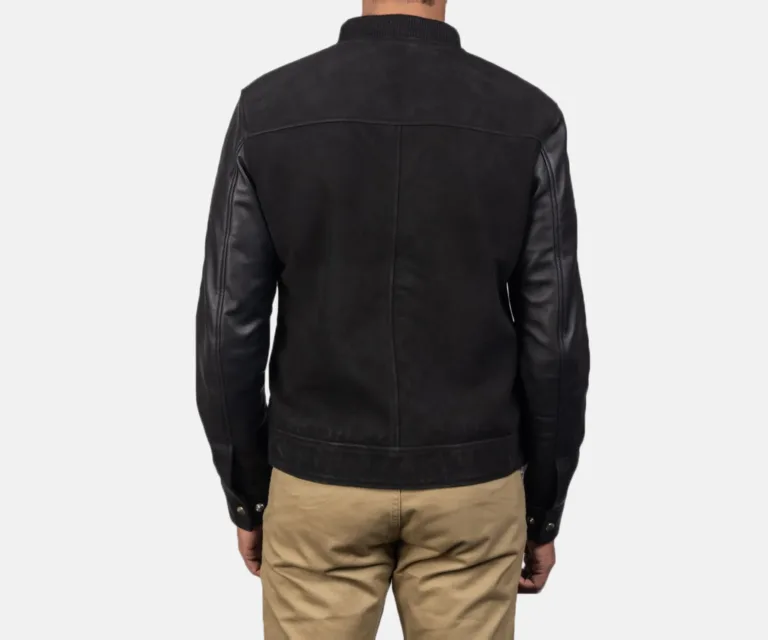 Blain Black Hybrid Bomber Jacket — view 5