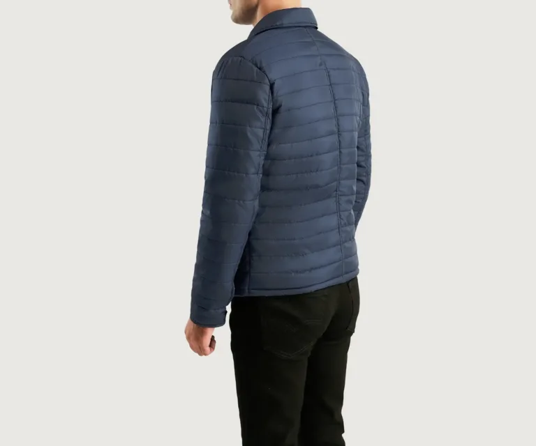 Bo Quilt Windbreaker Jacket — Rear Back View & Tailored Hemline