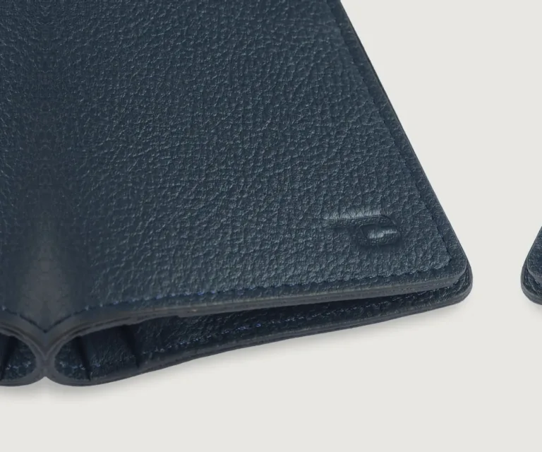 Cameron Blue Leather Long Wallet Luxury Handcrafted Leather Accessory / Gift — Card Capacity & Daily Organization