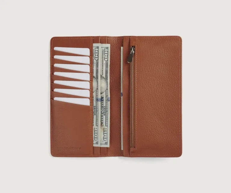 Cameron Brown Leather Long Wallet Luxury Handcrafted Leather Accessory / Gift — Card Capacity & Daily Organization