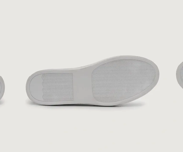 Carter Runn White Leather Sneakers Handcrafted Men's Footwear — Outsole Tread & Seam Craftsmanship