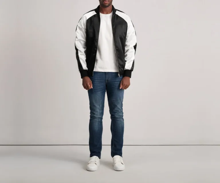 Clarke Black Varsity Jacket — view 4