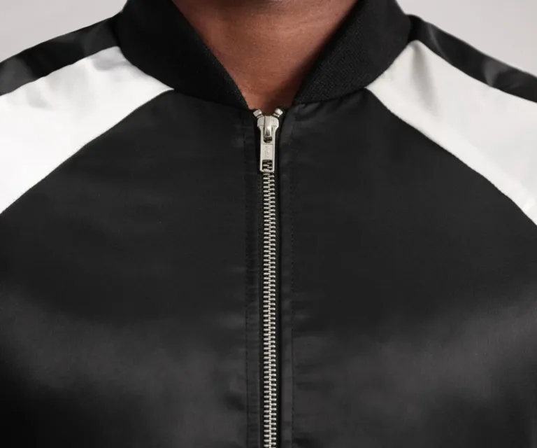 Clarke Black Varsity Jacket — view 6