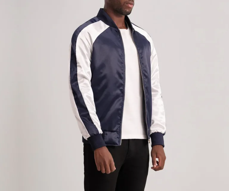 Clarke Blue Varsity Jacket — view 2