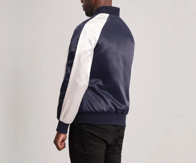 Clarke Blue Varsity Jacket — view 5