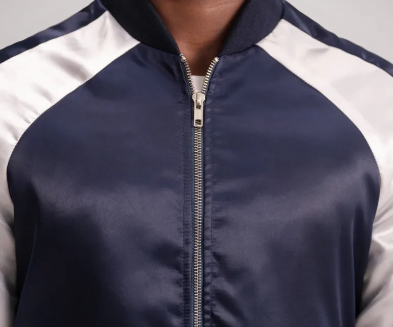 Clarke Blue Varsity Jacket — view 6