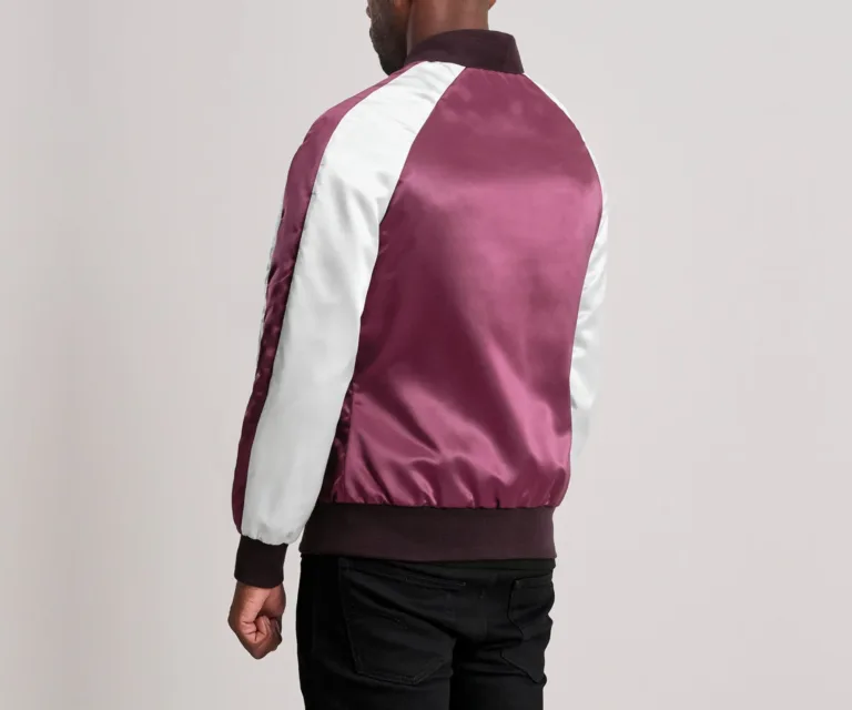 Clarke Maroon Varsity Jacket — view 5
