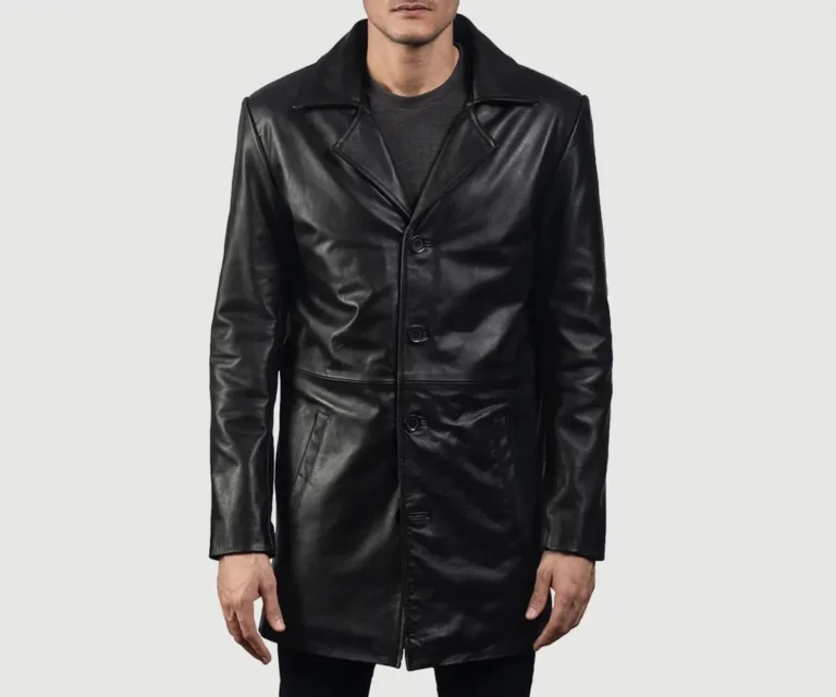 Classmith Black Leather Coat