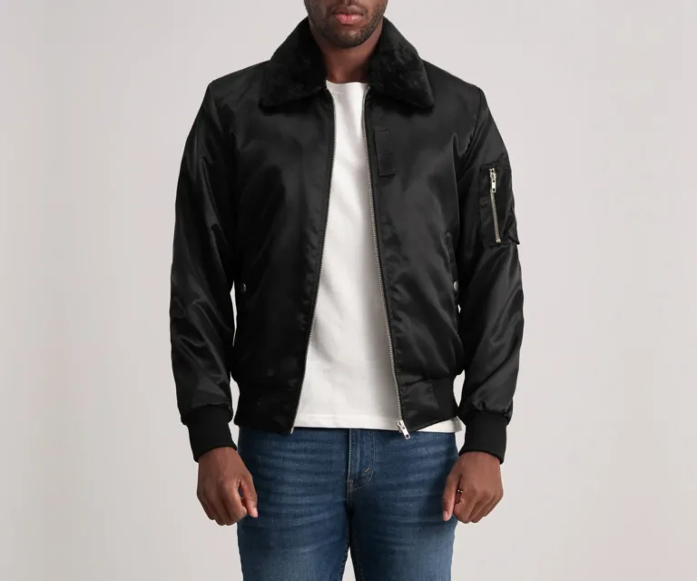 Clyde B-15 Black Bomber Jacket