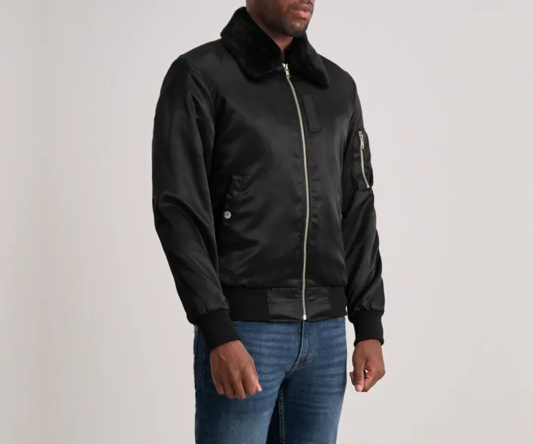 Clyde B-15 Black Bomber Jacket — view 2