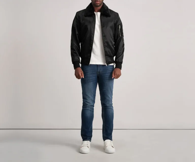 Clyde B-15 Black Bomber Jacket — view 3
