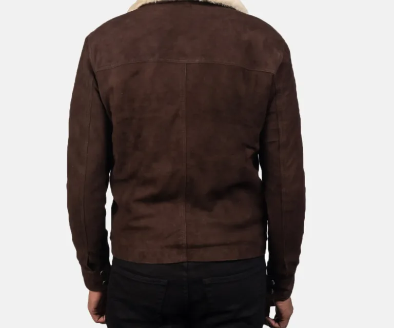 Coffner Brown Shearling Fur Jacket — view 6