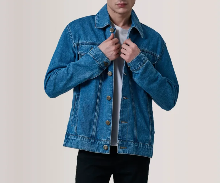 Conard Blue Denim Trucker Jacket — Front Hero View