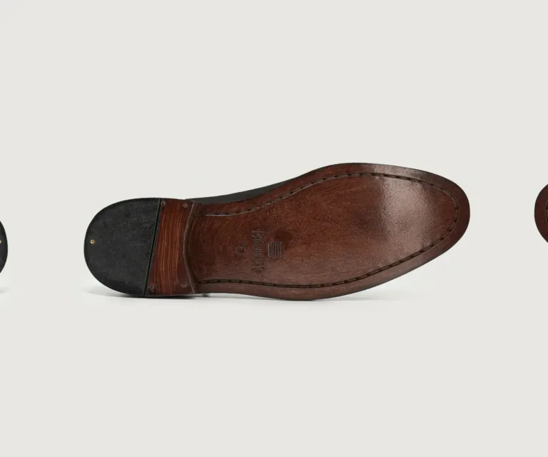 Director Wholecut Black Leather Shoes Handcrafted Men's Footwear — Complete Pair Presentation