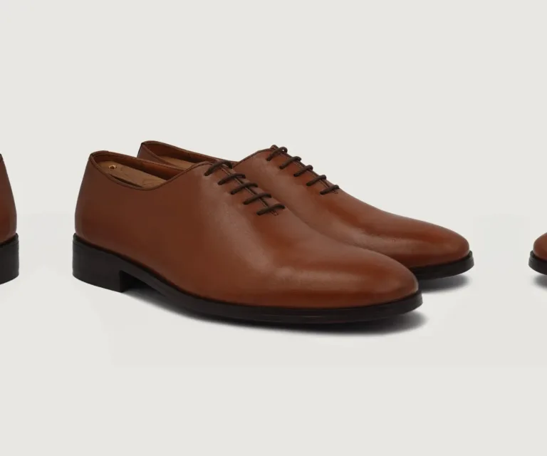 Director Wholecut Tan Leather Shoes Handcrafted Men's Footwear — Lateral Profile Hero View