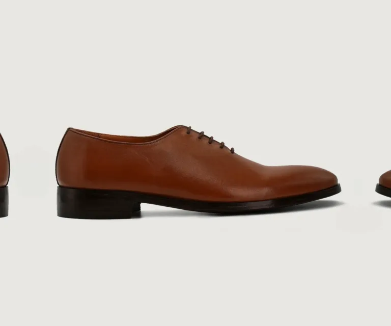 Director Wholecut Tan Leather Shoes Handcrafted Men's Footwear — Three-Quarter Perspective