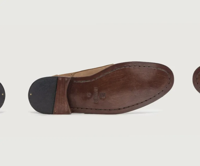 Dirk Brogues Derby Brown Nubuck Leather Shoes Handcrafted Men's Footwear — Complete Pair Presentation