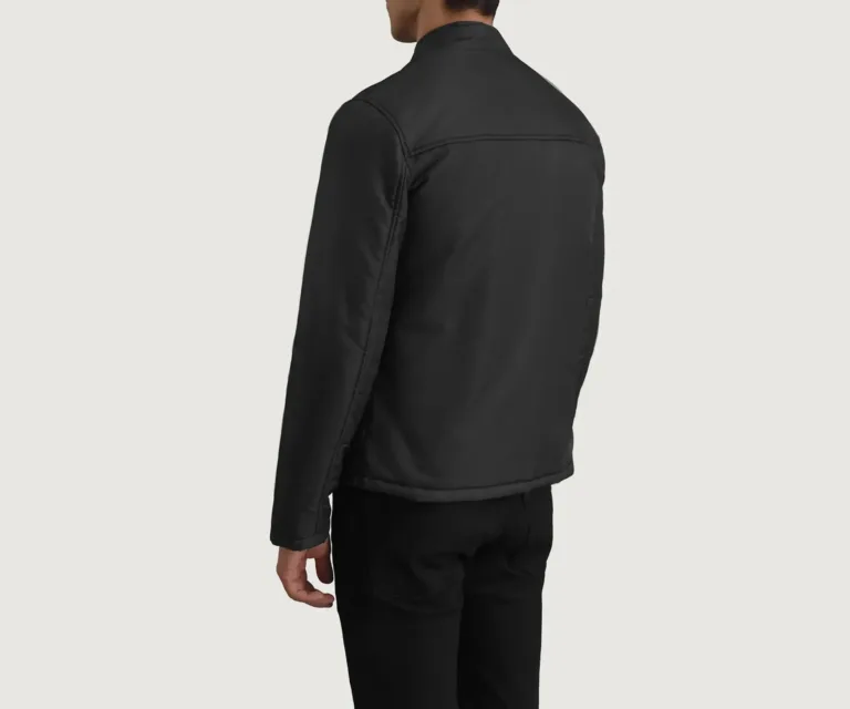 Elliot Black Lightweight Jacket — Rear Back View & Tailored Hemline