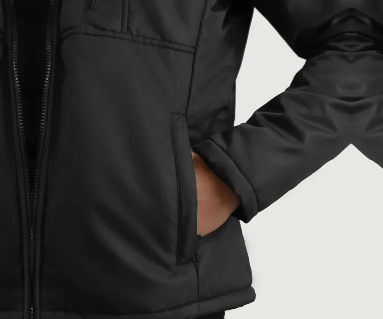 Elliot Black Lightweight Jacket — Full-Length Model Editorial Presentation