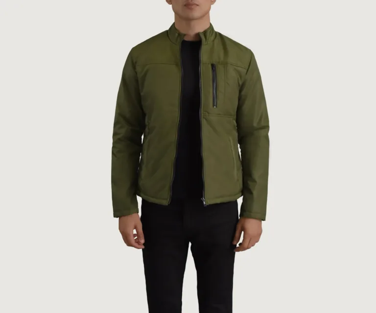 Elliot Green Lightweight Jacket — Front Open Hero Presentation