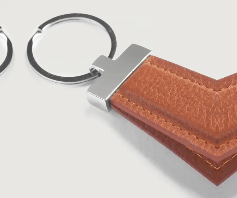 Elroy Brown Leather Keychain Luxury Handcrafted Leather Accessory / Gift — Card Capacity & Daily Organization