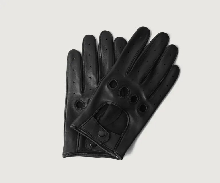 Ferdinand Black Leather Driving Gloves Luxury Handcrafted Leather Accessory / Gift — Hero Product Display