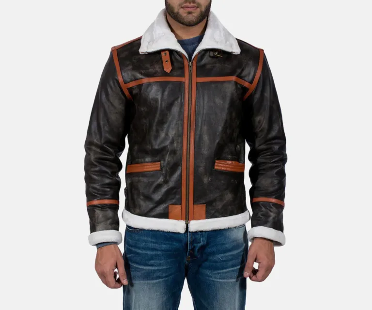 [FS] Alpine Brown Fur Leather Jacket — Hero Presentation