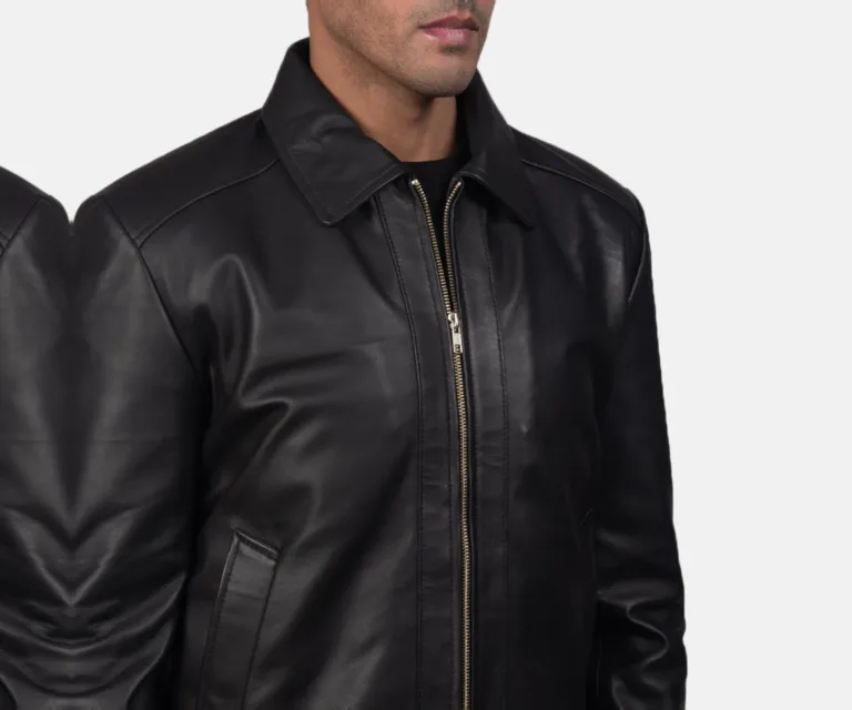 [FS] Inferno Black Leather Jacket — Full Editorial Model Presentation