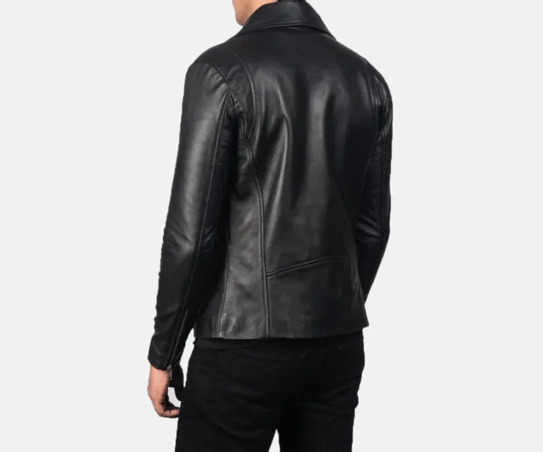 [FS] Noah Black Leather Biker Jacket — Full Editorial Model Presentation