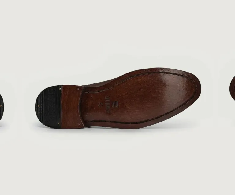 Greyson Brogues Oxford Brown Leather Shoes Handcrafted Men's Footwear — Complete Pair Presentation