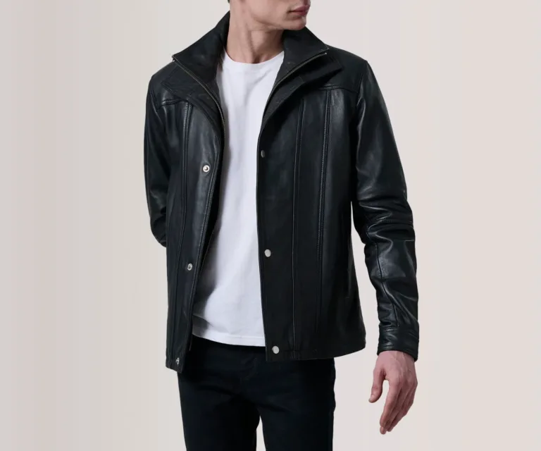 Klen Black Classic Jacket — Front Open Hero Presentation