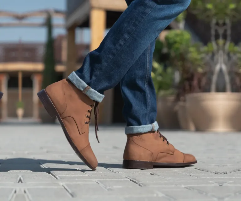 Knight Derby Oil Pull-up Brown Leather Boots Handcrafted Men's Footwear — Complete Pair Presentation