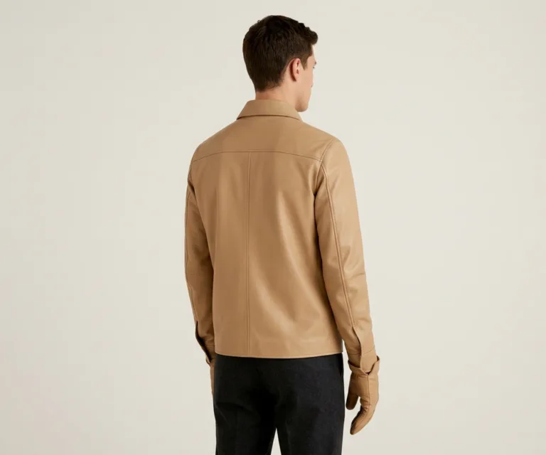Ralph Brown Leather Dress Gloves Rear Back View 1080x900