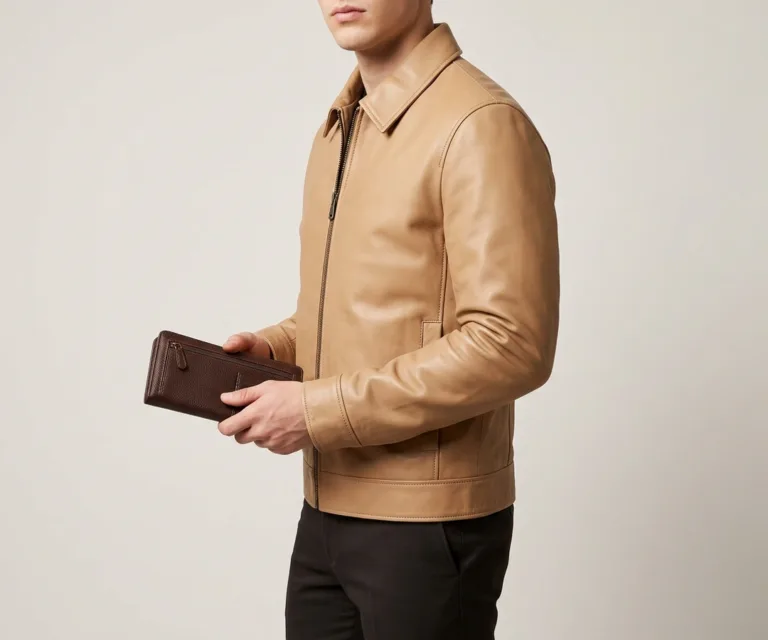 Bernardi Brown Leather Travel Wallet 3/4 Profile 1080x900