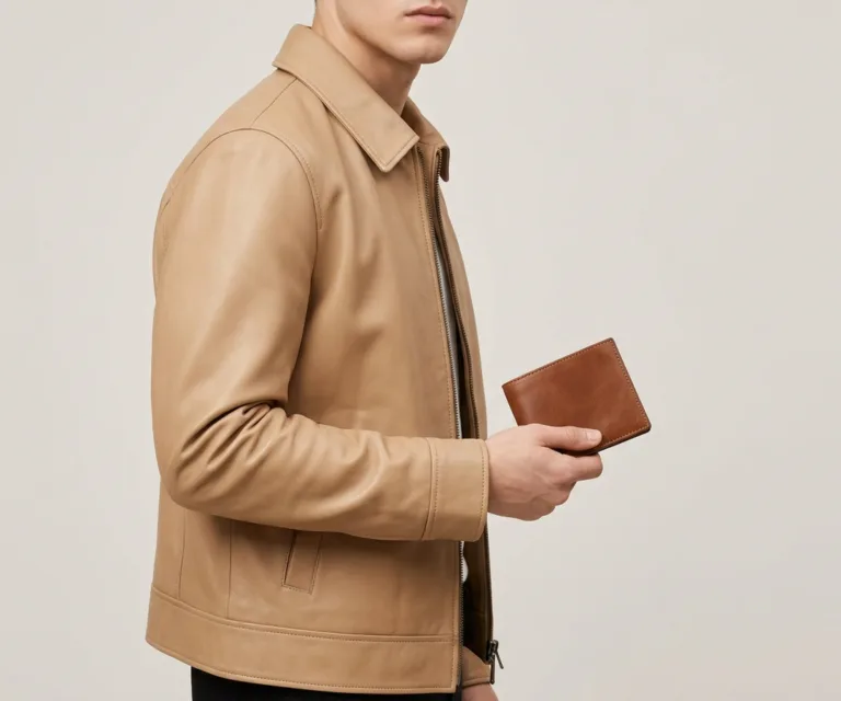 Voren Brown Leather Bi-fold Wallet 3/4 Profile 1080x900