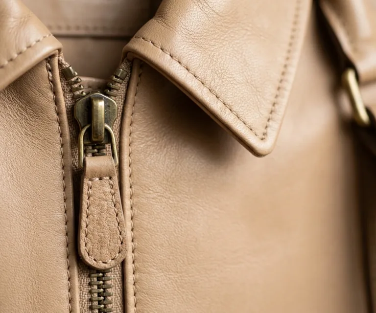 The Preston Brown Leather Briefcase Macro Hardware Detail 1080x900