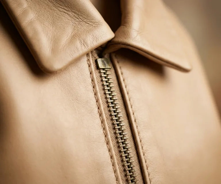 The Philos Vintage Brown Leather Backpack Macro Hardware Detail 1080x900