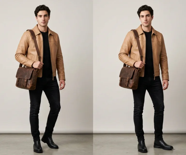 The Carismatico Vintage Brown Leather Messenger Bag Lifestyle Studio 1080x900
