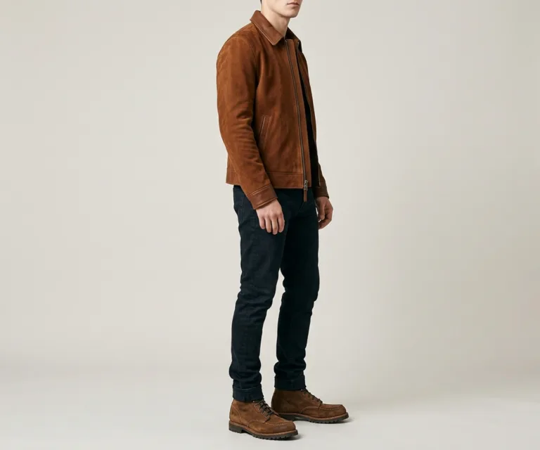 Bearman Moc Toe Brown Suede Boots 3/4 Profile 1080x900
